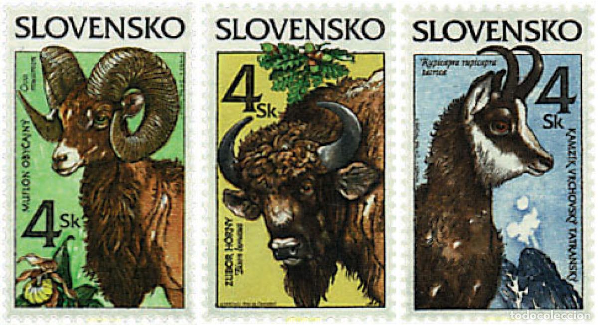 Sellos: 62679 MNH ESLOVAQUIA 1996 FAUNA PROTEGIDA