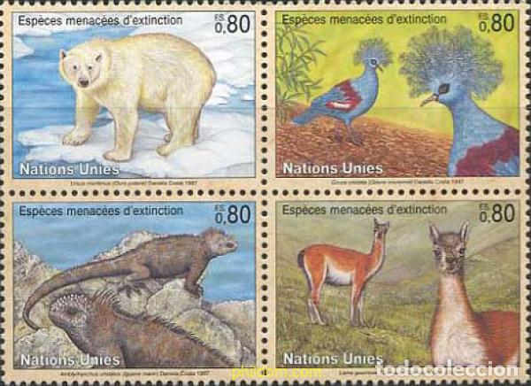 Sellos: 6859 MNH NACIONES UNIDAS. Ginebra 1997 PROTECCION DE LA NATURALEZA
