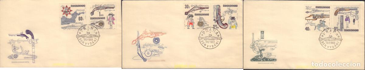 Sellos: 403129 MNH CHECOSLOVAQUIA 1969 PISTOLAS ANTIGUAS