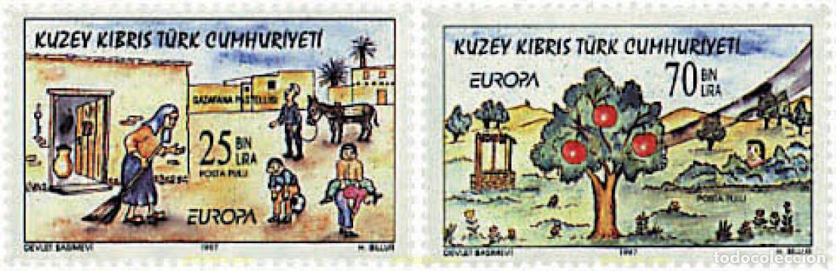 Sellos: 82482 MNH CHIPRE. Administraci&oacute;n turca 1997 EUROPA CEPT. CUENTOS Y LEYENDAS