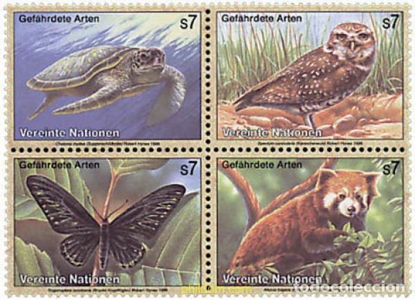 Sellos: 5498 MNH NACIONES UNIDAS. Viena 1998 ESPECIES PROTEGIDAS
