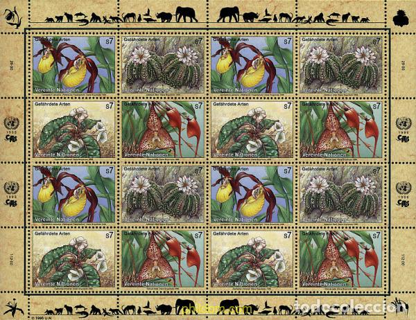 Stamps: 7608 MNH NACIONES UNIDAS. Viena 1996 PROTECCION DE LA NATURALEZA