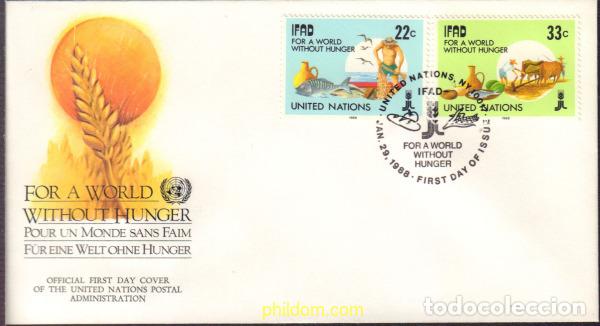 Stamps: 404366 MNH NACIONES UNIDAS. Nueva York 1988 FONDO INTERNACIONAL PARA EL DESARROLLO DE LA AGRICULTUR