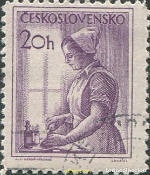 Sellos: 679368 USED CHECOSLOVAQUIA 1954 CHECOSLOVAQUIA EN EL TRABAJO