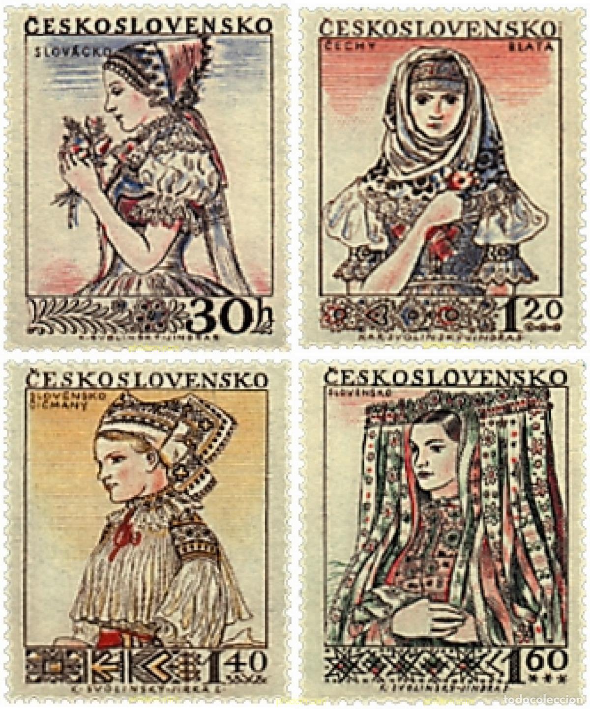 Sellos: 137363 MNH CHECOSLOVAQUIA 1956 TRAJES TIPICOS