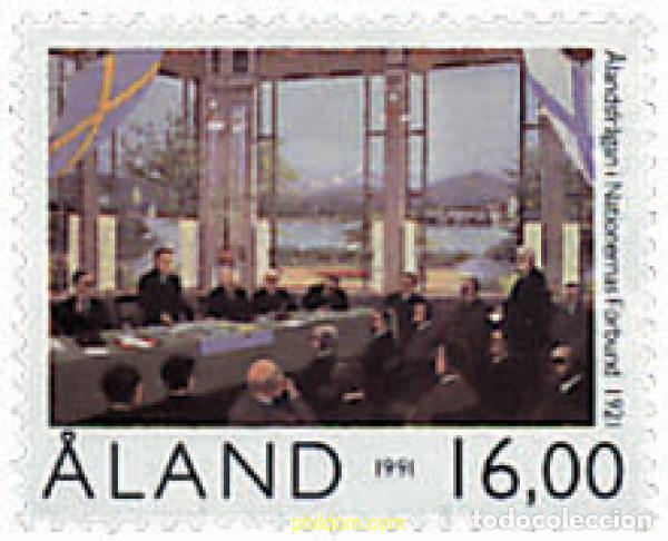 Sellos: 93367 MNH ALAND 1991 70 ANIVERSARIO DE LA AUTONOMIA