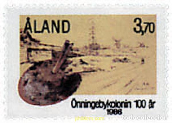 Sellos: 92707 MNH ALAND 1986 CENTENARIO DE LA COLONIA DE ARTISTAS DE ONNINGEBY