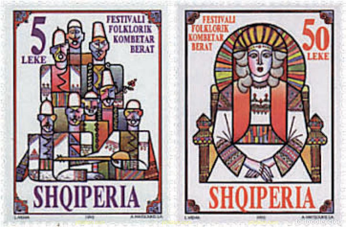 Sellos: 112746 MNH ALBANIA 1995 FESTIVAL FOLCLORICO DE BERAT