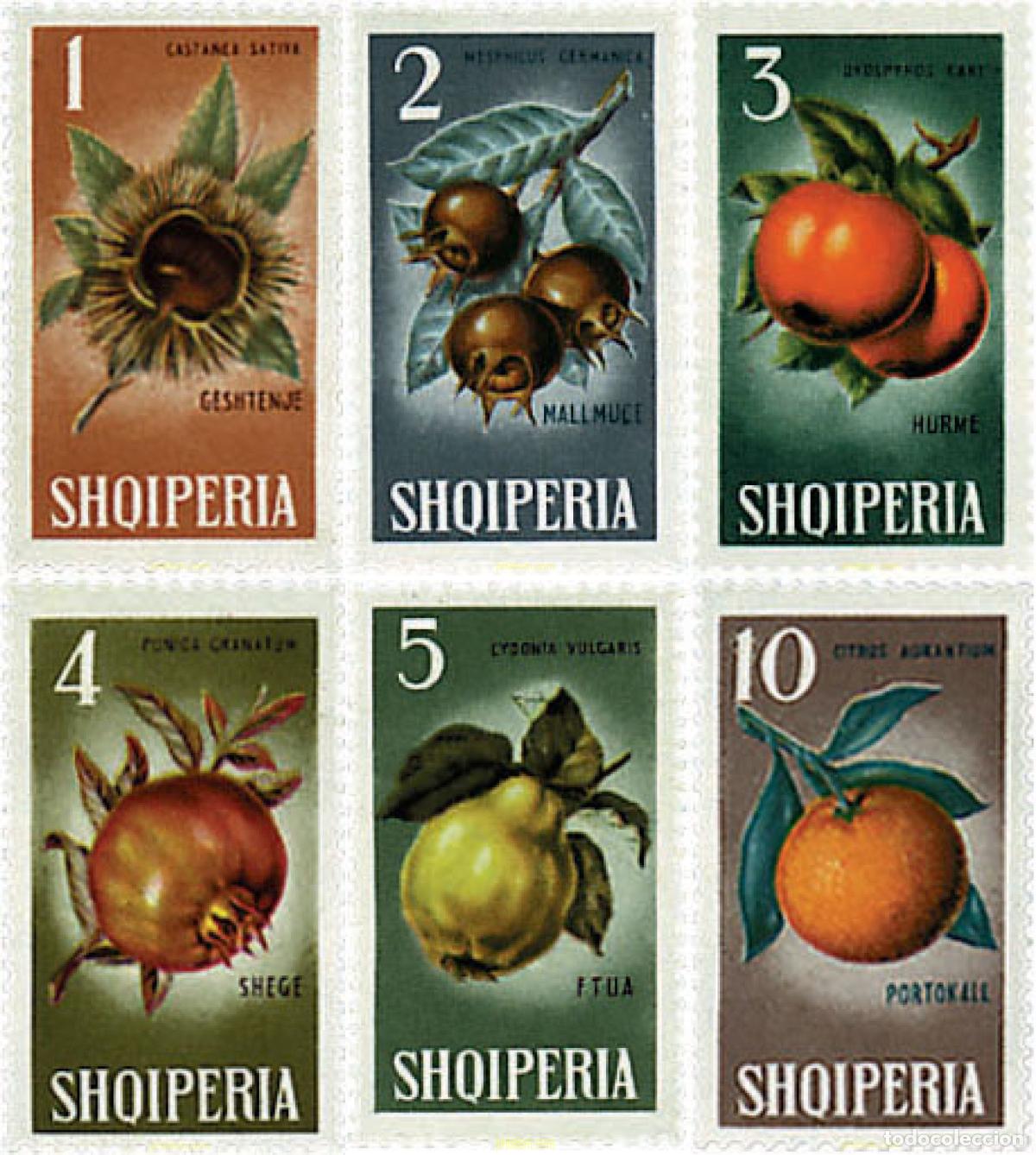 Selos: 78123 MNH ALBANIA 1965 FRUTOS