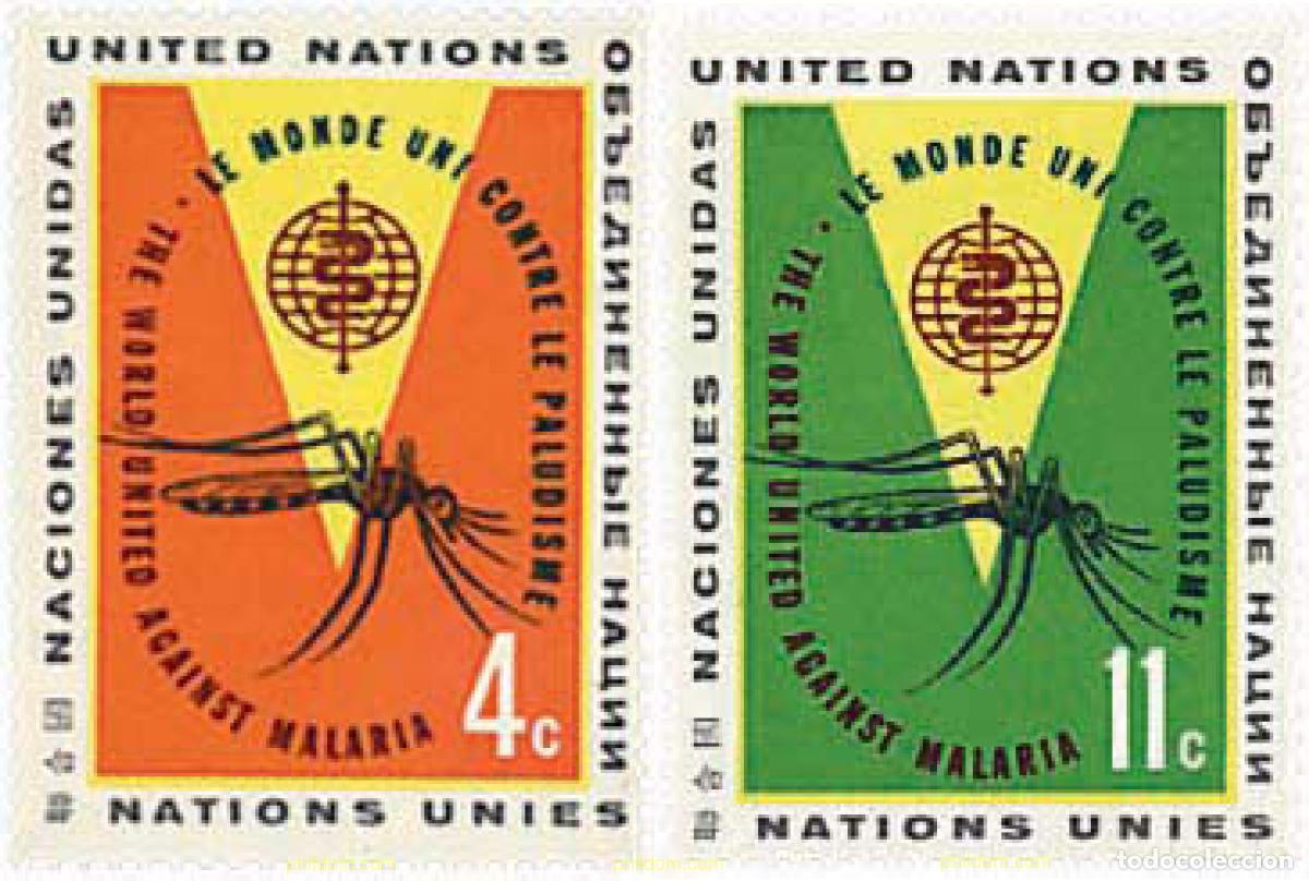 Sellos: 29334 MNH NACIONES UNIDAS. Nueva York 1962 ERRADICACION DE LA MALARIA