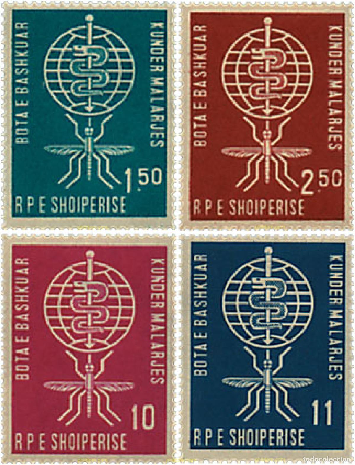 Sellos: 78055 MNH ALBANIA 1962 ERRADICACION DE LA MALARIA