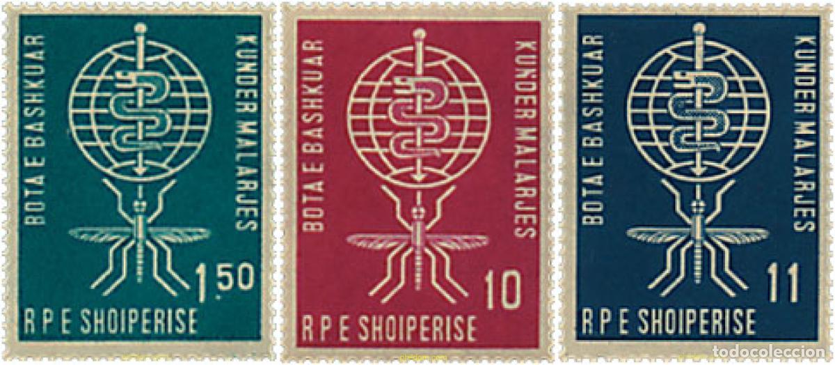 Sellos: 680752 MNH ALBANIA 1962 ERRADICACION DE LA MALARIA