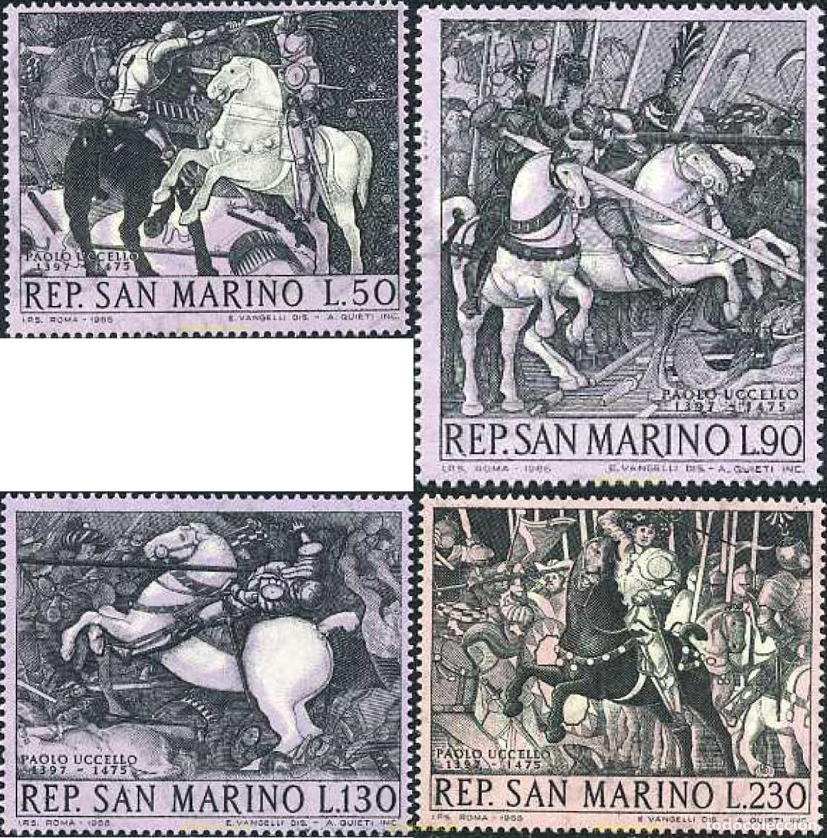 Sellos: 29772 MNH SAN MARINO 1968 PINTURAS DE PAOLO UCELLO