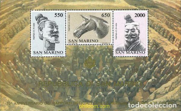 Sellos: 54724 MNH SAN MARINO 1986 15 ANIVERSARIO DE LAS RELACIONES DIPLOMATICAS SAN MARINO-R.P.CHINA