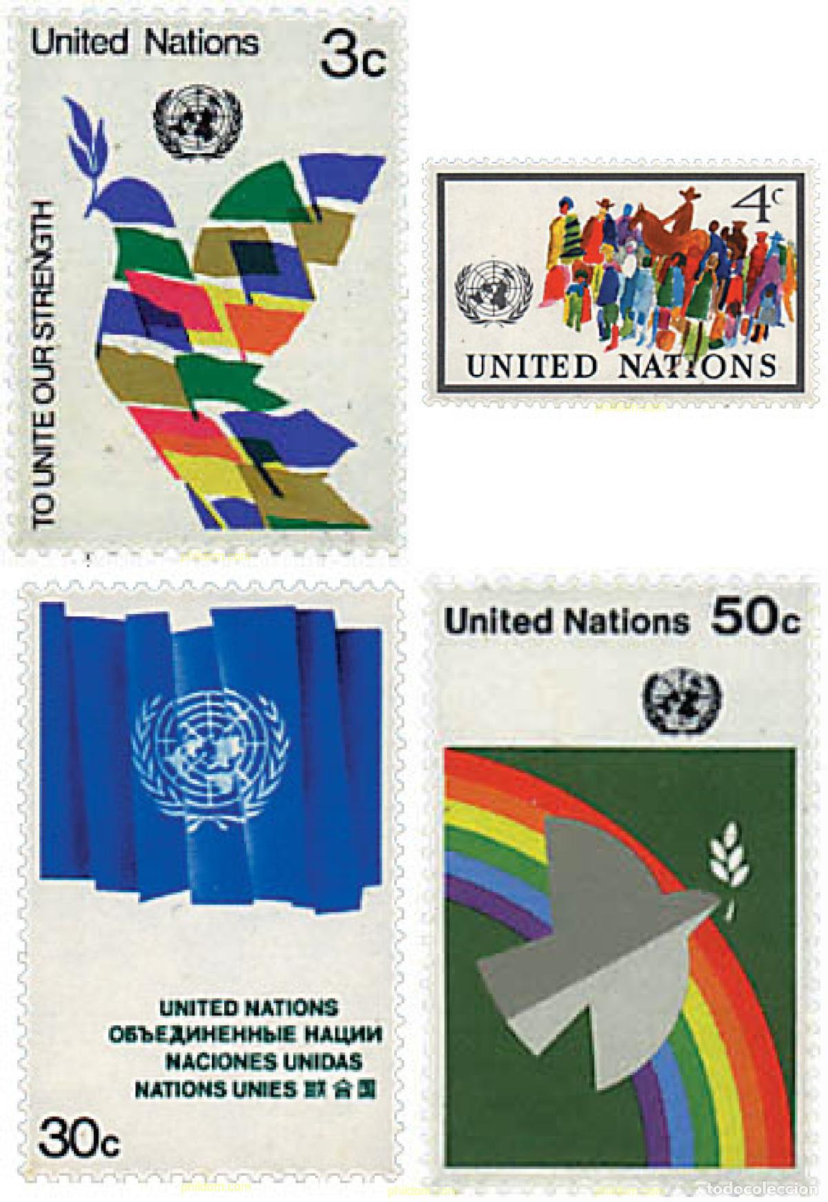 Sellos: 33210 MNH NACIONES UNIDAS. Nueva York 1976 MOTIVOS VARIOS
