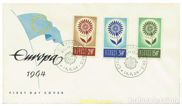 Sellos: 22900 MNH CHIPRE 1964 EUROPA CEPT. MARGARITA CON 22 PETALOS