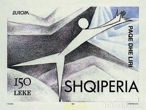 Sellos: 78651 MNH ALBANIA 1995 EUROPA CEPT. PAZ Y LIBERTAD