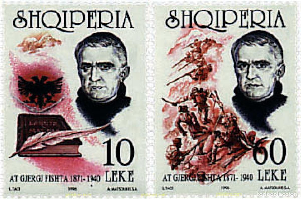 Selos: 78685 MNH ALBANIA 1996 125 ANIVERSARIO DEL NACIMIENTO DE GJERGJ FISHTA