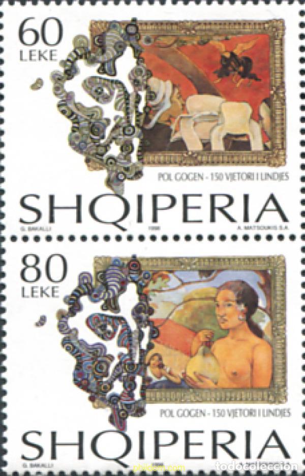 Sellos: 112788 MNH ALBANIA 1998 150 ANIVERSARIO DEL NACIMIENTO DEL PINTOR PAUL GAUGUIN