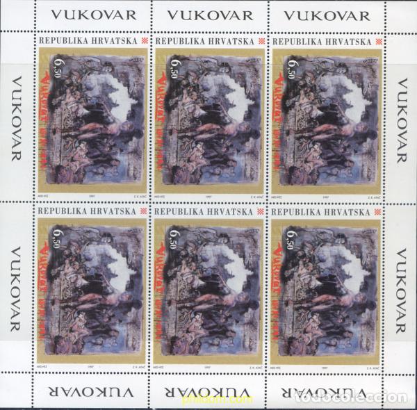 Sellos: 11608 MNH CROACIA 1997 RECONSTUCCION DE LA CIUDAD DE VUKOVAR.