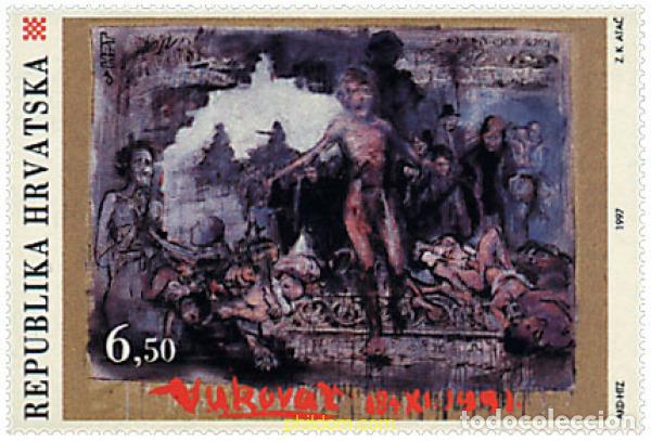 Sellos: 51263 MNH CROACIA 1997 RECONSTUCCION DE LA CIUDAD DE VUKOVAR.