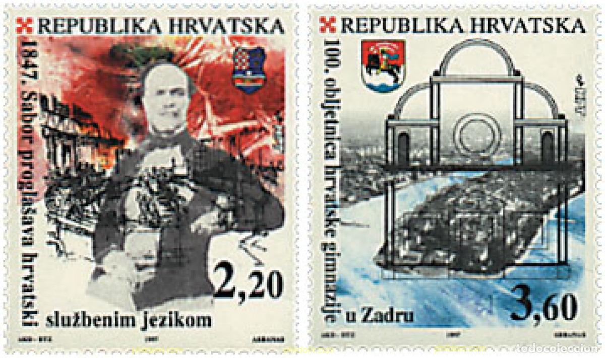 Sellos: 60741 MNH CROACIA 1997 DIA DE LA LENGUA CROACIANA