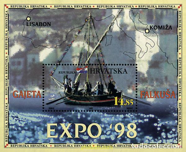 Sellos: 41707 MNH CROACIA 1998 EXPO 98. EXPOSICION UNIVERSAL DE LISBOA