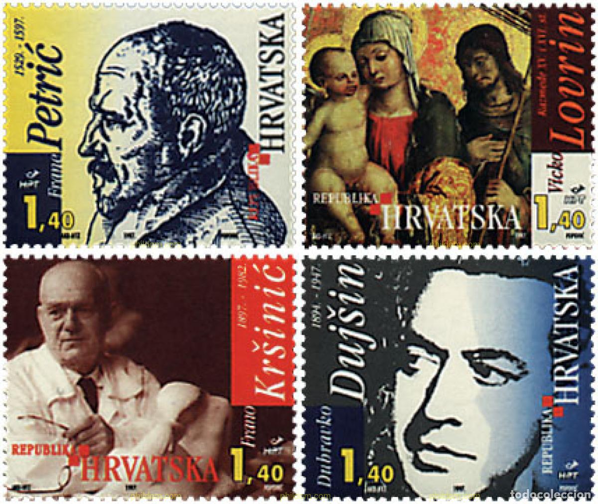 Sellos: 51261 MNH CROACIA 1997 PERSONAJES