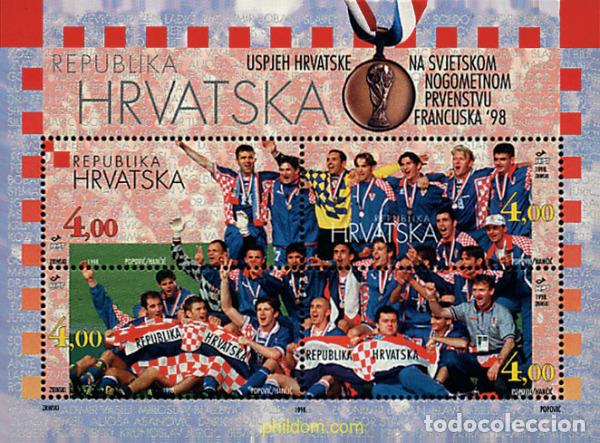Sellos: 80550 MNH CROACIA 1998 COPA DEL MUNDO DE FUTBOL. FRANCIA-98