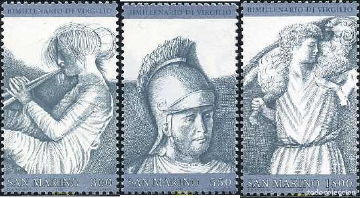 Sellos: 70331 MNH SAN MARINO 1981 2000 A&Ntilde;OS DE LA MUERTE DEL POETA VIRGILIO