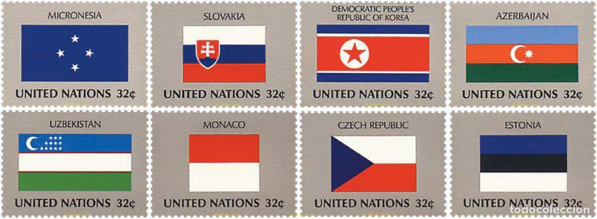 Sellos: 30797 MNH NACIONES UNIDAS. Nueva York 1998 BANDERAS DE LOS ESTADOS MIEMBRO DE LAS NACIONES UNIDAS
