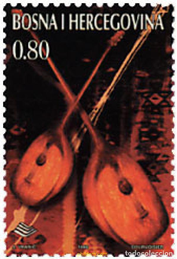 Timbres: 50468 MNH BOSNIA-HERZEGOVINA 1998 INSTRUMENTOS MUSICALES