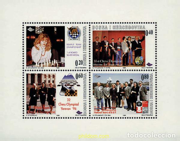 Sellos: 50031 MNH BOSNIA-HERZEGOVINA 1998 AJEDREZ
