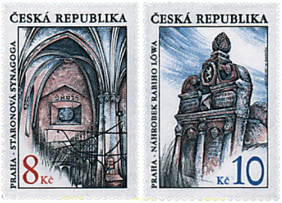 Sellos: 80466 MNH CHEQUIA 1997 MONUMENTOS JUDIOS EN PRAGA