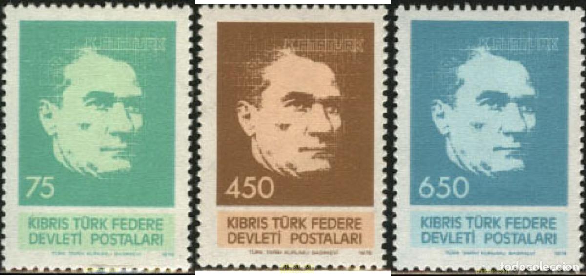 Sellos: 164632 MNH CHIPRE. Administraci&oacute;n turca 1978 40 ANIVERSARIO DE LA MUERTE DE ATAT&Uuml;RK