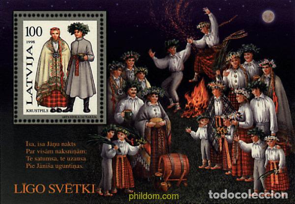 Sellos: 86553 MNH LETONIA 1998 TRAJES REGIONALES