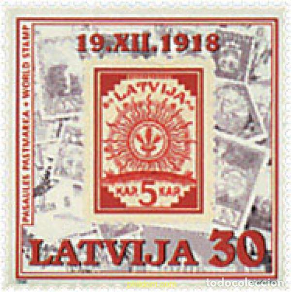 Sellos: 86557 MNH LETONIA 1998 80 ANIVERSARIO DEL SELLO DE LETONIA. DIA MUNDIAL DEL SELLO