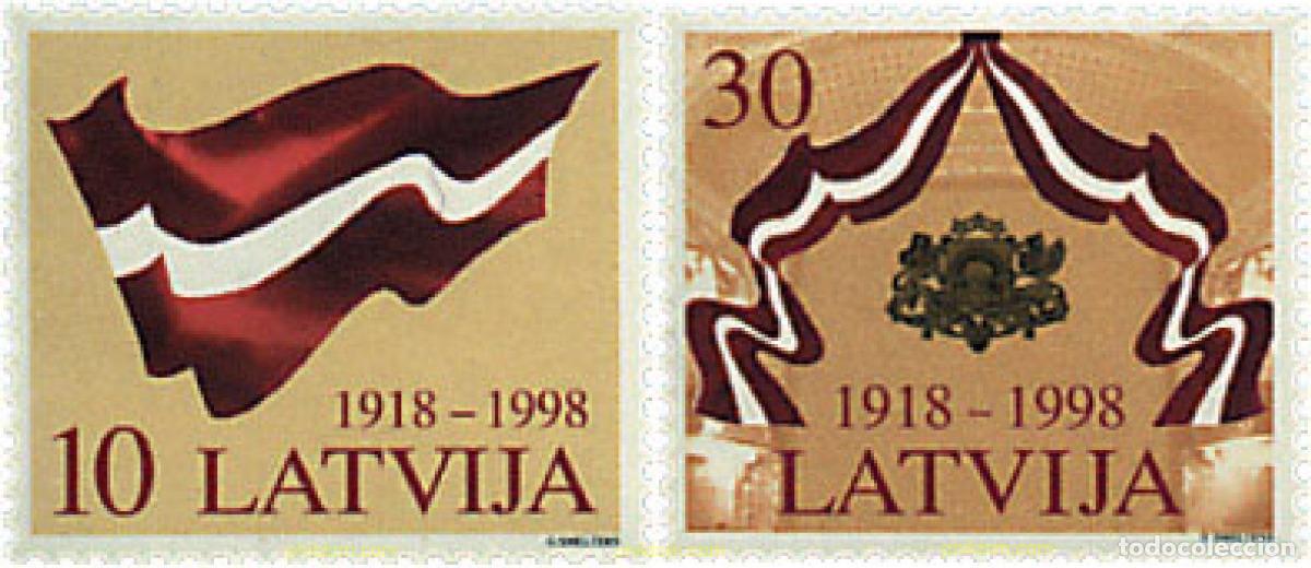 Sellos: 86559 MNH LETONIA 1998 80 ANIVERSARIO DE LA INDEPENDENCIA