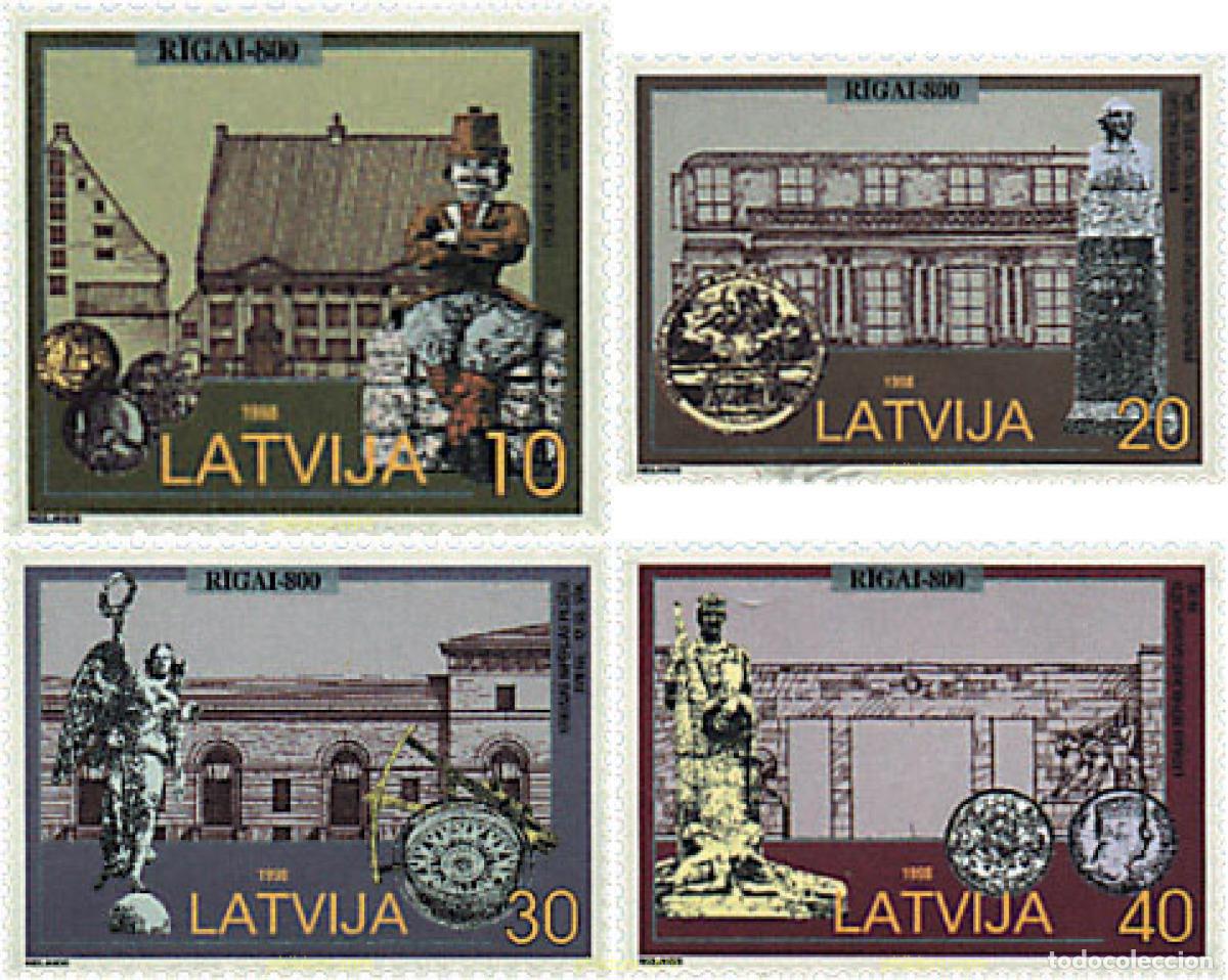 Sellos: 86556 MNH LETONIA 1998 800 ANIVERSARIO DE RIGA (2001)