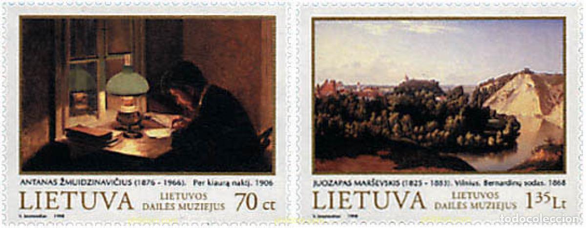 Sellos: 34754 MNH LITUANIA 1998 CUADROS