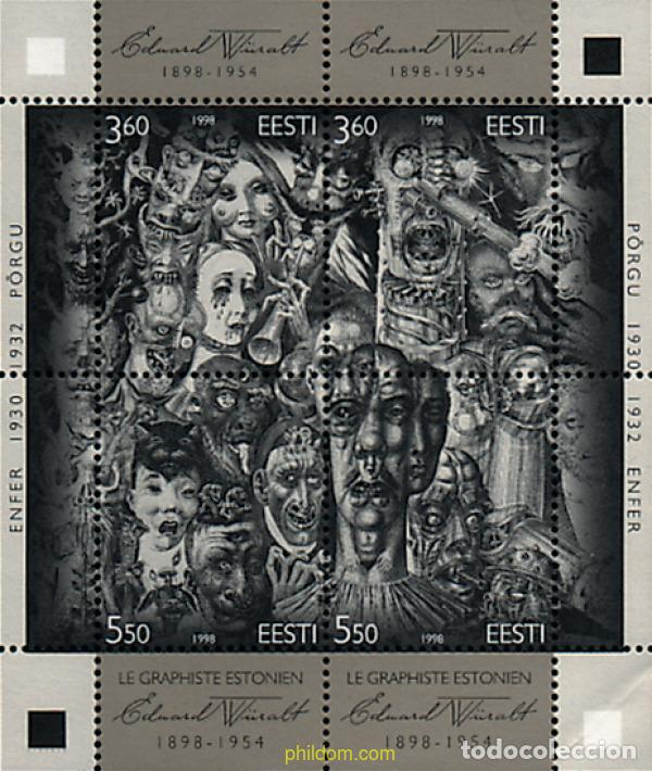 Sellos: 85757 MNH ESTONIA 1998 CENTENARIO DEL NACIMIENTO DE E. W&Uuml;RALT