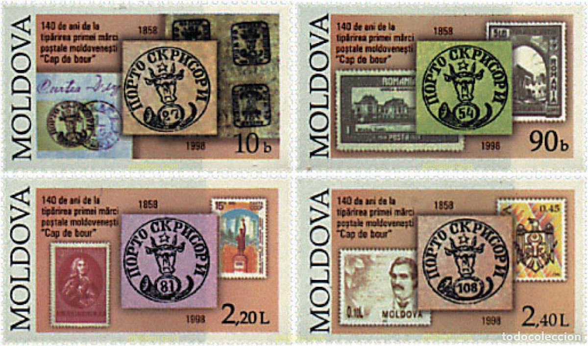 Briefmarken: 80478 MNH MOLDAVIA 1998 140 ANIVERSARIO DEL PRIMER SELLO DE MOLDAVIA
