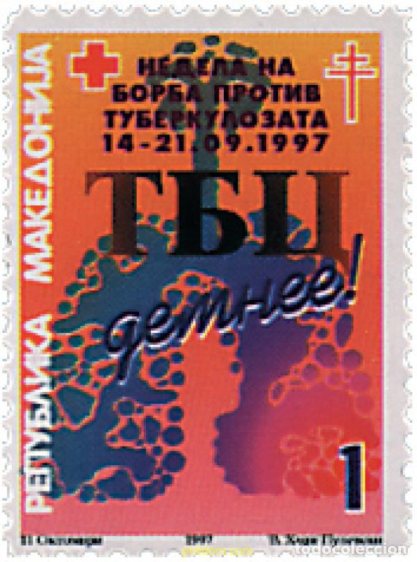 Sellos: 31545 MNH MACEDONIA 1998 SEMANA CONTRA LA TUBERCULOSIS