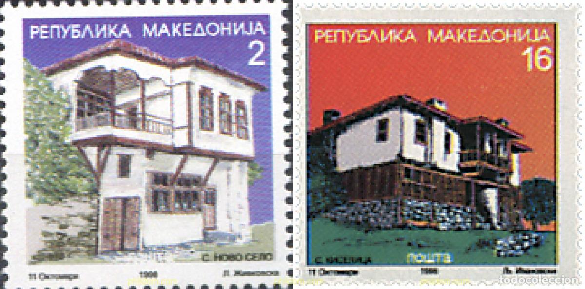 Sellos: 31092 MNH MACEDONIA 1998 CASAS TIPICAS