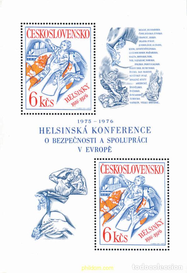 Sellos: 35326 MNH CHECOSLOVAQUIA 1976 1 ANIVERSARIO DE LA CONFERENCIA DE HELSINKI
