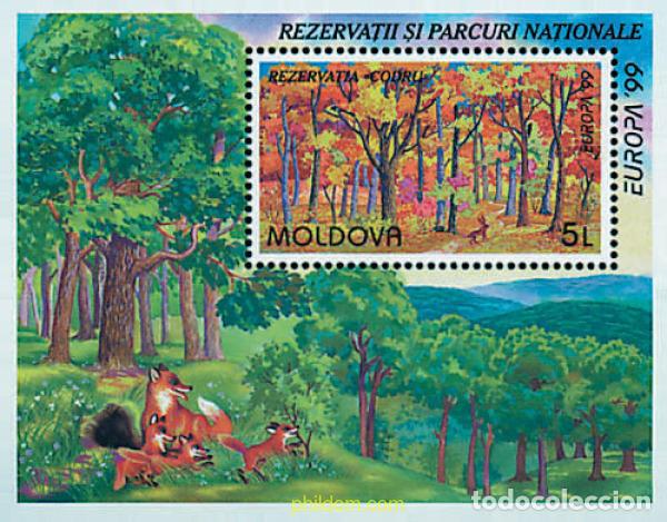 Sellos: 63179 MNH MOLDAVIA 1999 EUROPA CEPT. RESERVAS Y PARQUES NATURALES