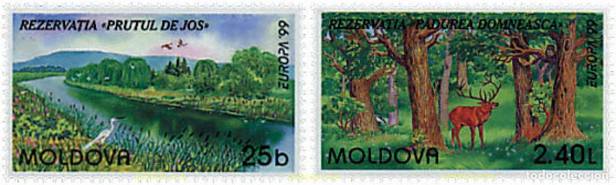 Sellos: 63177 MNH MOLDAVIA 1999 EUROPA CEPT. RESERVAS Y PARQUES NATURALES