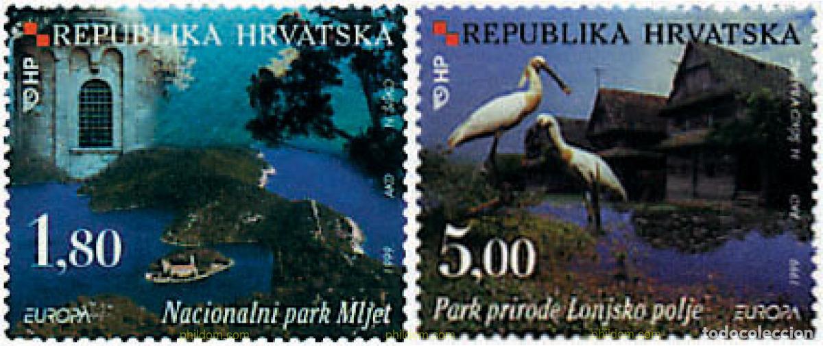 Sellos: 66244 MNH CROACIA 1999 EUROPA CEPT. RESERVAS Y PARQUES NATURALES
