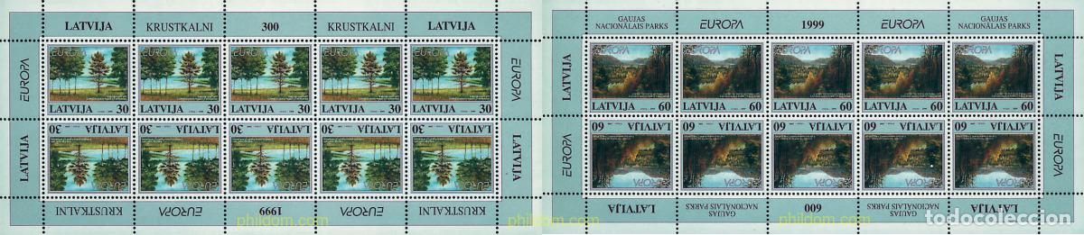 Sellos: 9185 MNH LETONIA 1999 EUROPA CEPT. RESERVAS Y PARQUES NATURALES
