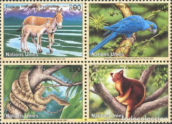 Sellos: 6388 MNH NACIONES UNIDAS. Ginebra 1999 PROTECCION DE LA NATURALEZA